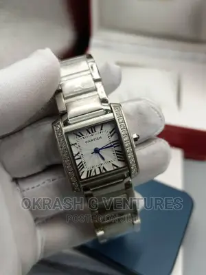 Cartier Ice Head Silver Chain Watch for Women's