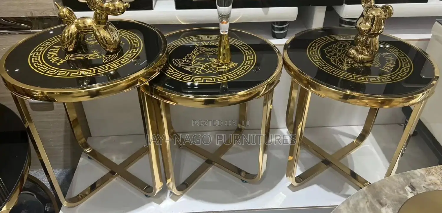 Executive Versace Classic Standard Glass Side Stools