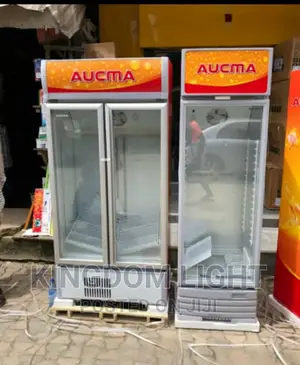 Original Double Door Aucma Show Case Refrigerator