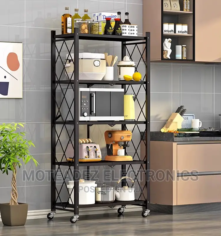 5 Layers Foldable/Movable Multipurpose Household Rack/Shelf