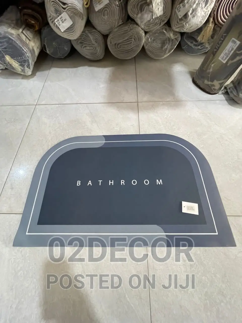 Half Moon Silicon Bathroom Mat