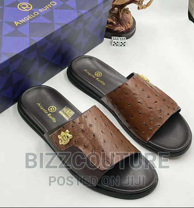Original Italian ANGELO RUFFO Slippers Available in Store