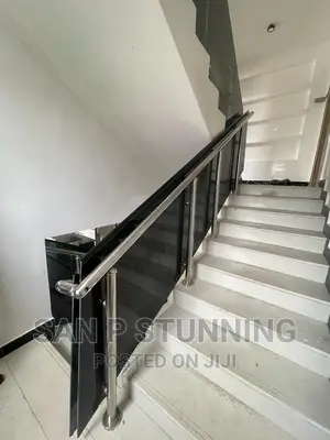 Lovely Railing Design With Glass for Your Rail