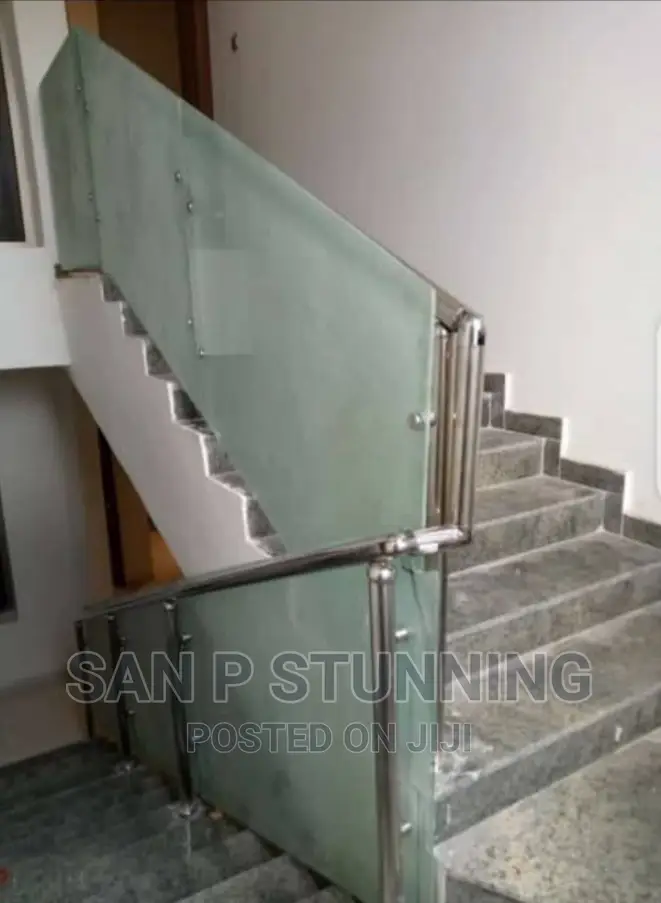 Frosted Design Glass Rail