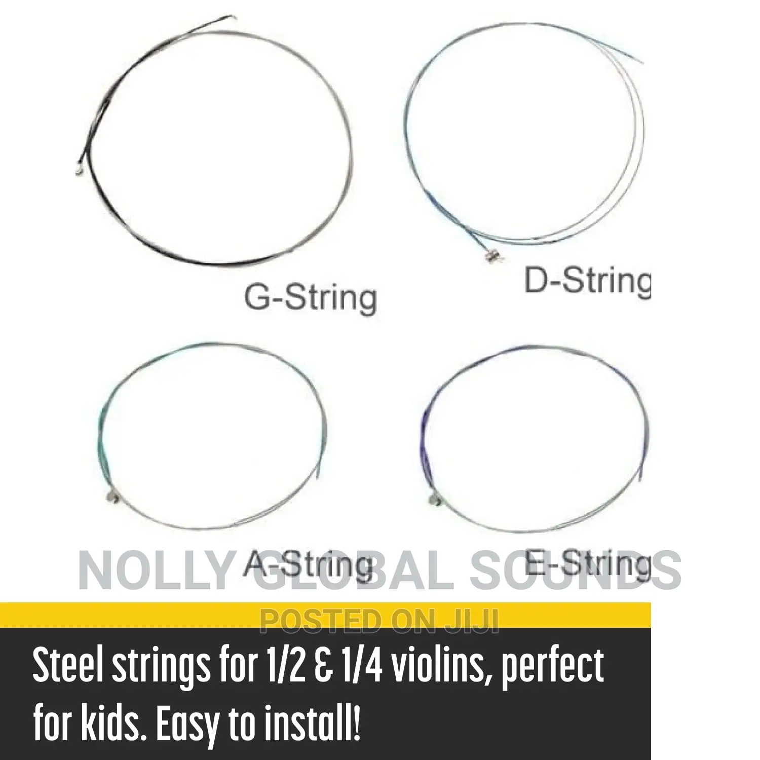 Set of Violin Strings, Full Replacement Set (G-D-a-E)3 Packs