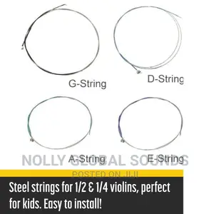 Set of Violin Strings, Full Replacement Set (G-D-a-E)3 Packs