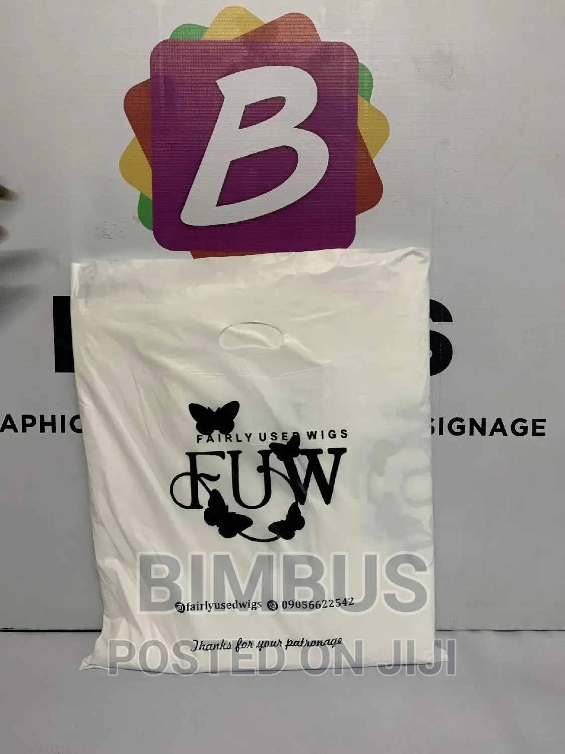 Branded Poly Bag Nylon Medium Size (100 Pcs)