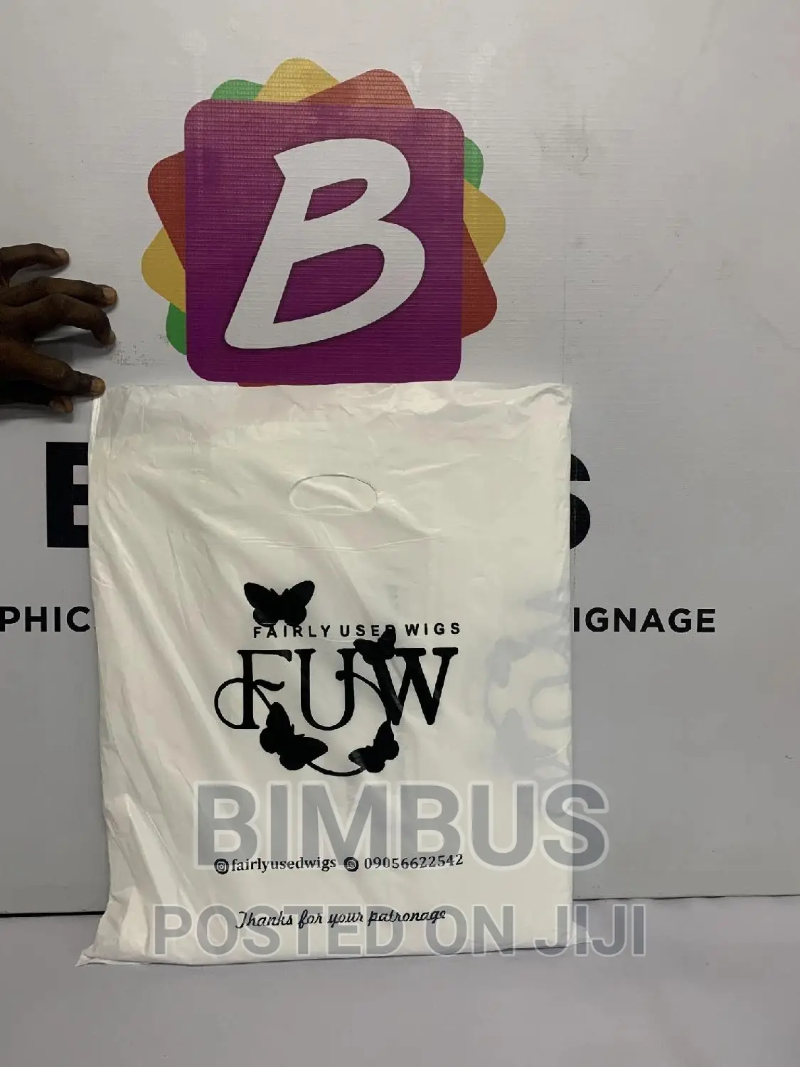 Branded Poly Bag Nylon Medium Size (100 Pcs)