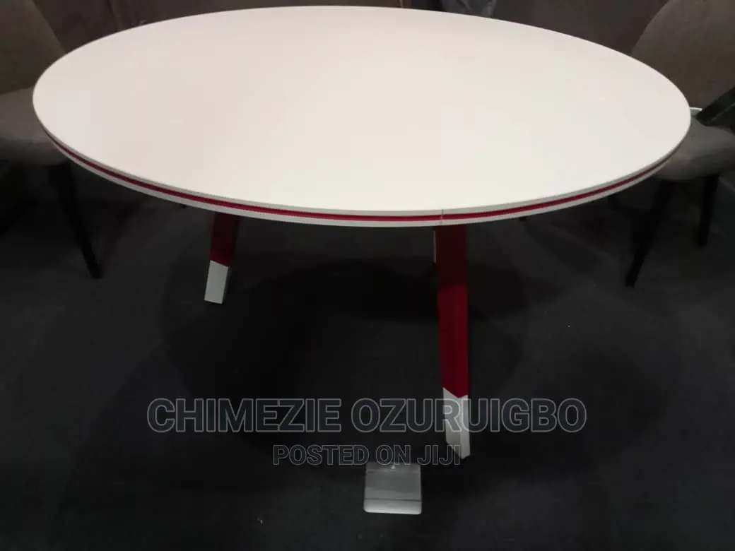 120 Cm White Round Meeting Table