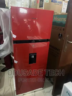 Hisense 204L Double Door Dispenser Water [Red]