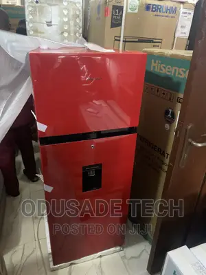 Hisense Ref 205dbr 204L Double Door Dispenser Water [Red]