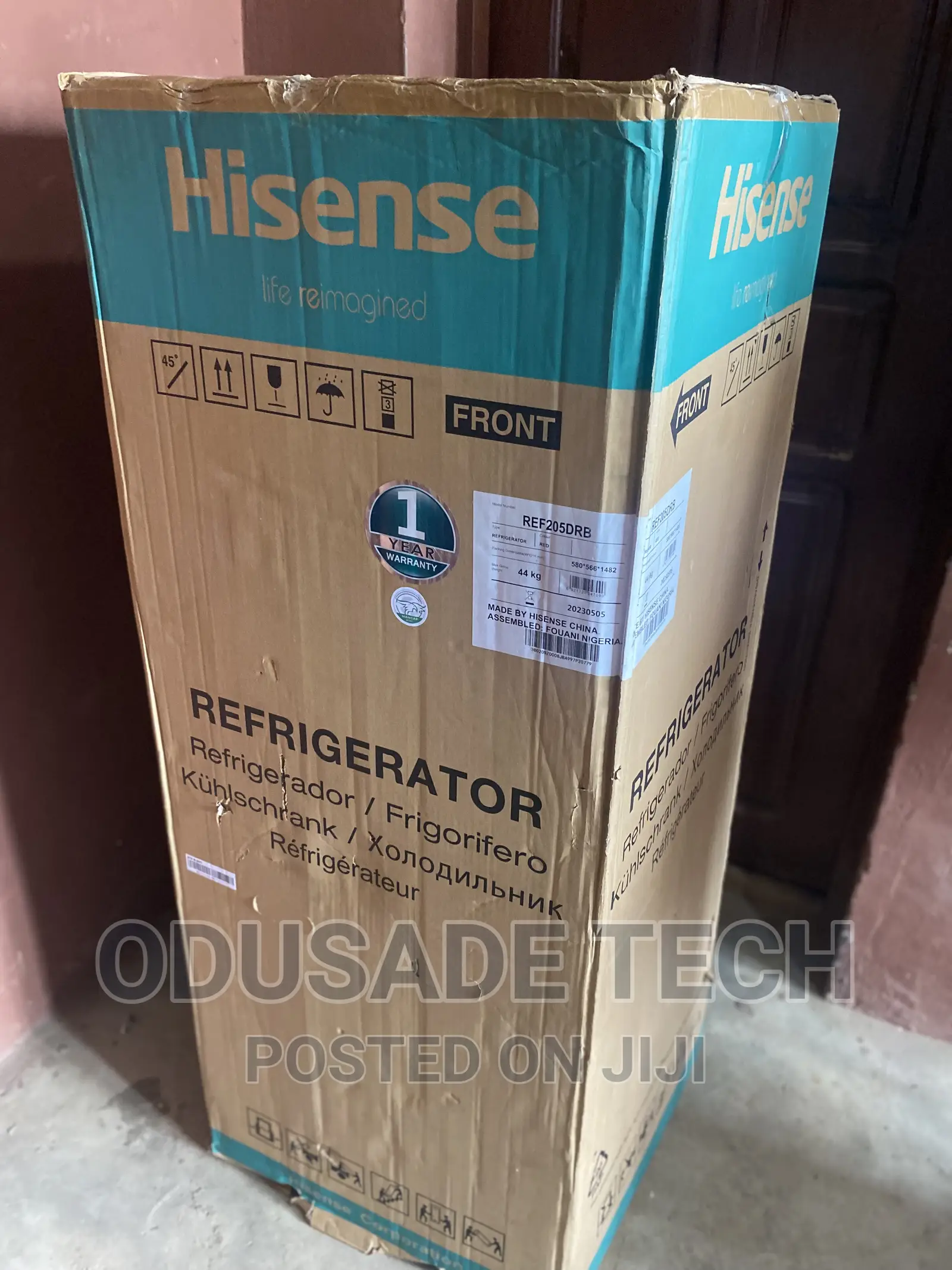Hisense Ref205drb 204l Double Door Refrigerator Dispenser