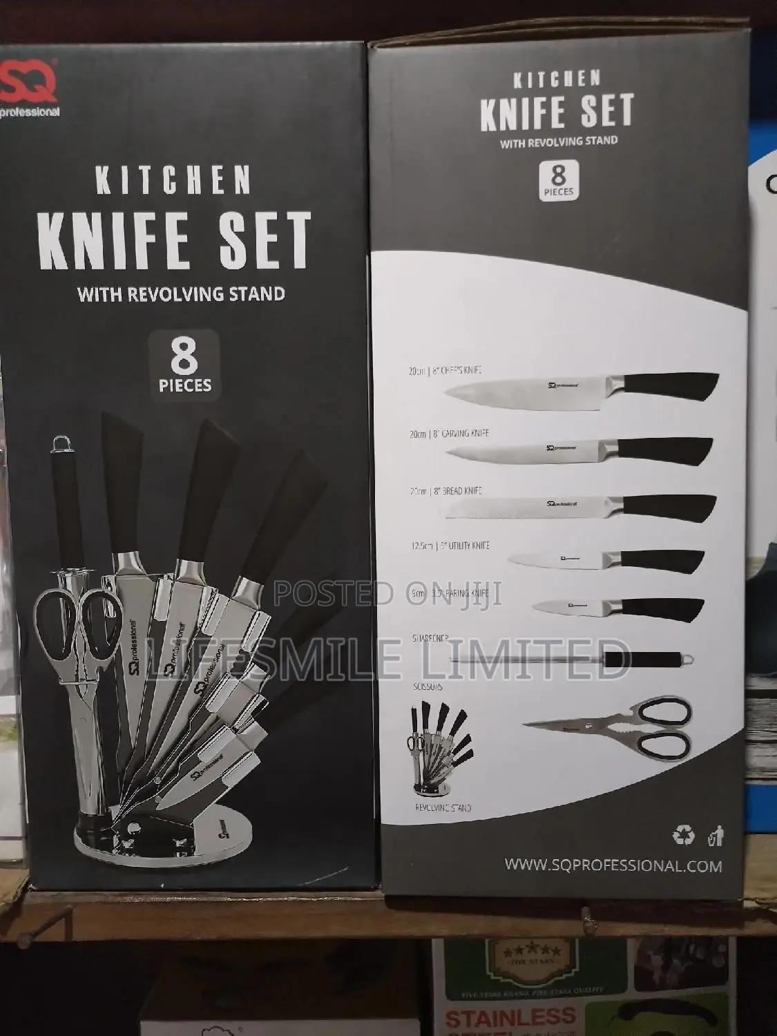 8pcs Stainless Steel Kitchen Knife Set