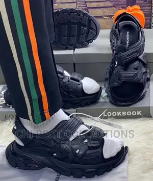 #New Banger *Balenciaga Track Sandal “Rigid Black