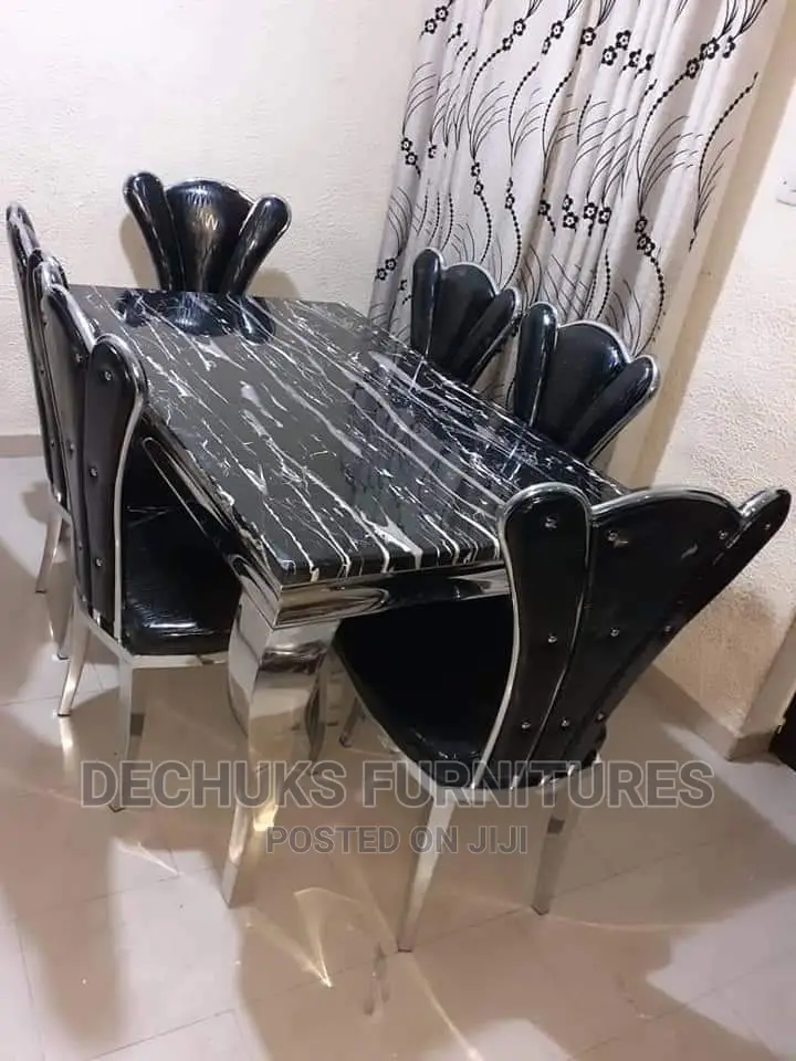 Modern Marble Dinning Set by 6