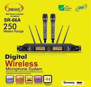 DBASS Professional Wireless Microphones SR-66A