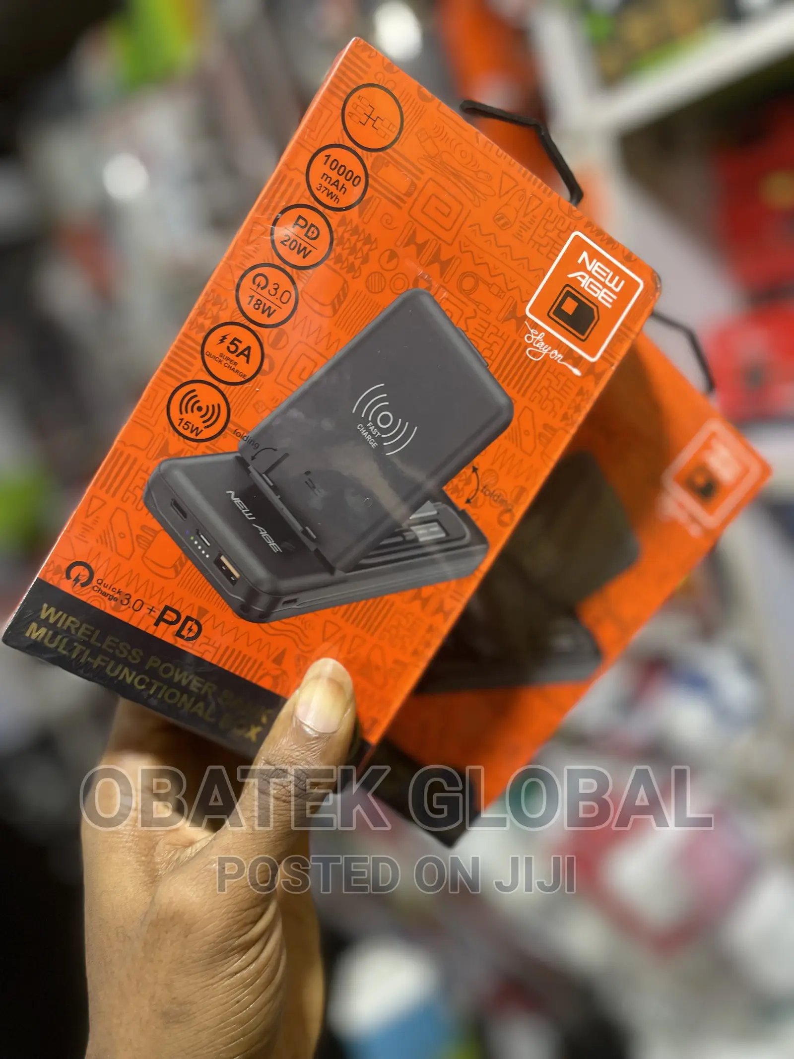 New Age 10000mah Wireless Charging Power Bank Obedient