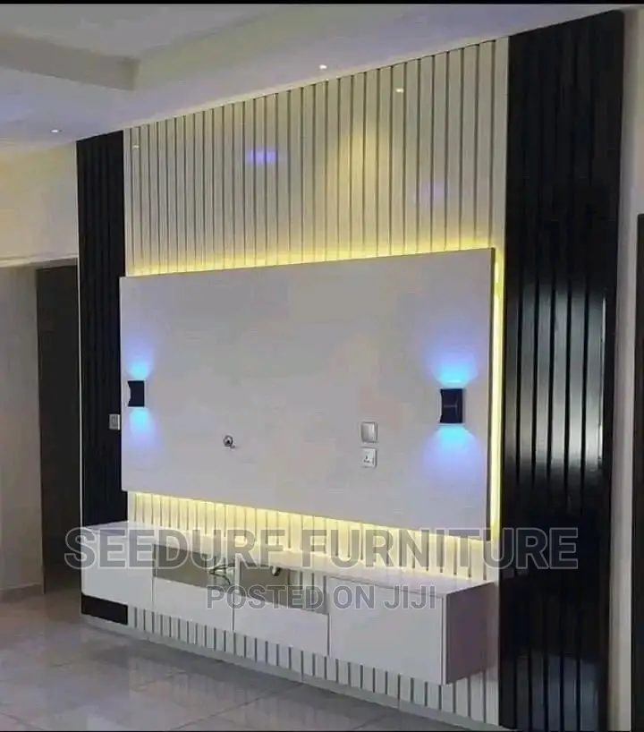 A Standard Wall to Wall Tv Console