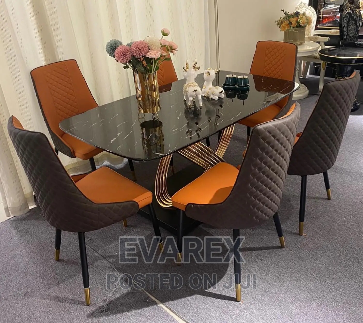 Luxury Dining Table With 6 Chairs