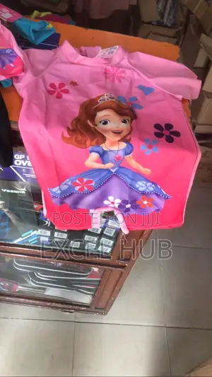 Children Swimming Suite Pink With Cap