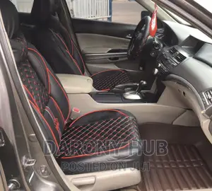 Branded Universal Car Seatcover Red/Black/Cream