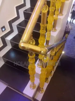 Gold Hand Railings