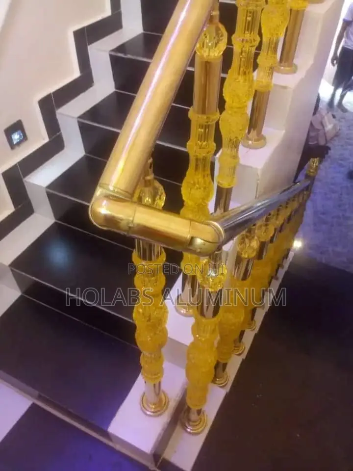 Gold Hand Railings