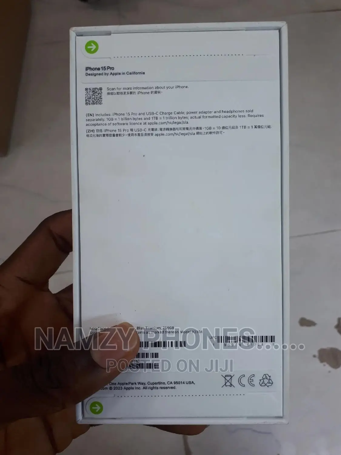 New Apple iPhone 15 Pro 256 GB Blue