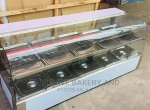 10 Plates Curved Up and Down Glass Food Warmer