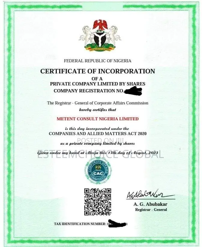 Cac Business Name/Enterprise (Get Your Cac Documents Same Day )