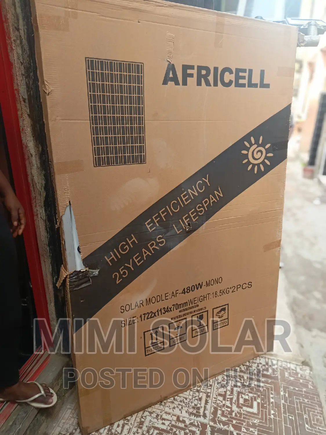 480 Watts Africell Solar Panels