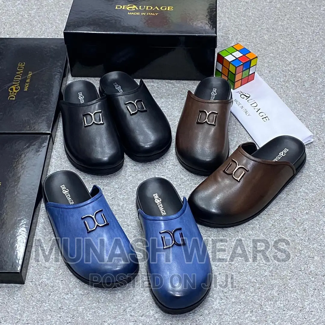 Italian Leather Deudage Mule