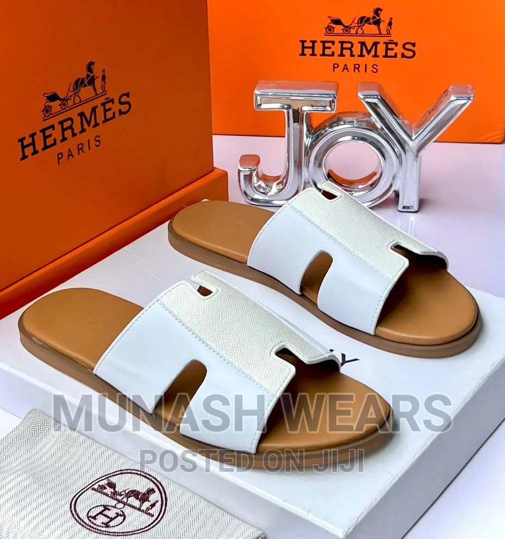 Hermes Leather Slipers