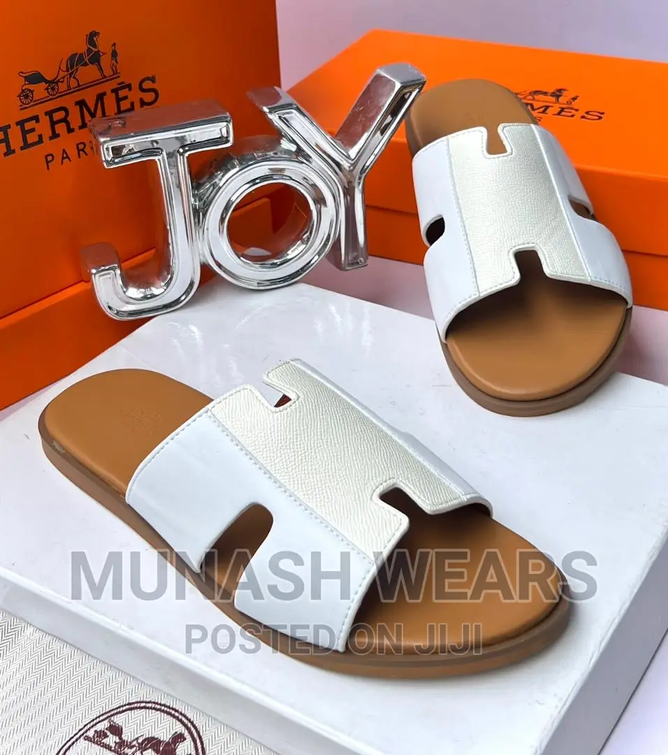 Hermes Leather Slipers