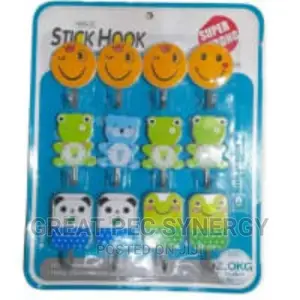 12 PCS Adhesive Stick Hook