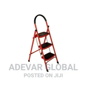 3 Steps Durable Foldable Steel Ladder for Home Office