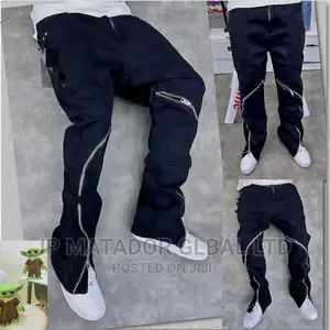 Denim Quality Baggy Straight Stock Jeans