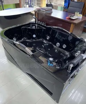 Black Double Jacuzzi Bath