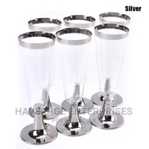Disposable Plastic Wine Cup (Goblet) - 4.5oz 24pcs