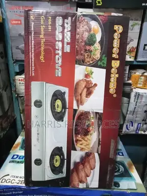 Power Deluxe Double Burner Gas Cooker