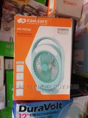 Kamisafe Rechargeable Led Multifunctional Fan Km F0336