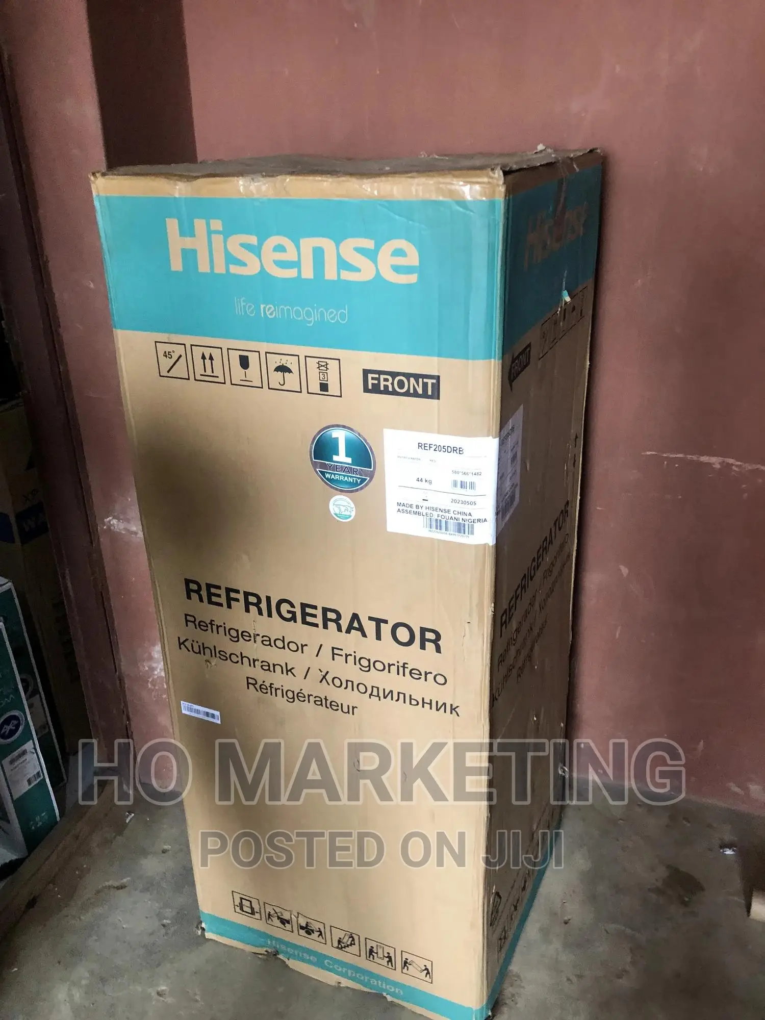Hisense Refrigerator 204l With Water Dispenser-(Ref205drb)
