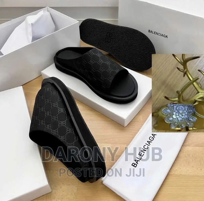 NEW Black Quality BALENCIAGA Slides