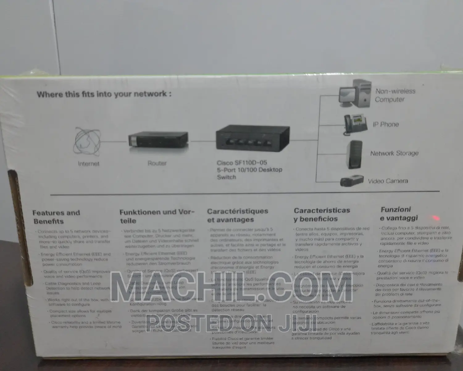 Cisco Sf110d_05 5port 10/100 Desktop Switch