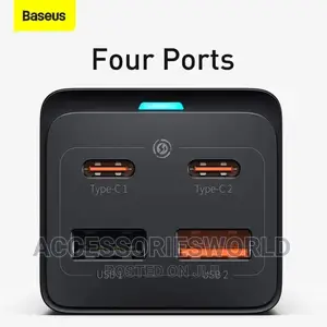 Baseus Gan3 Pro Desktop Powerstrip Ac+2u+2c 65w Eu Black