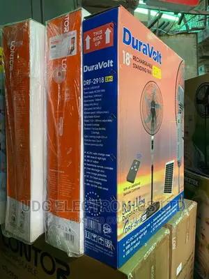 Duravolt 18" Rechargeable Standing Fan
