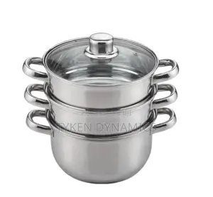 Sabichi Essentials 18cm 3 Tier Steamer With Lids