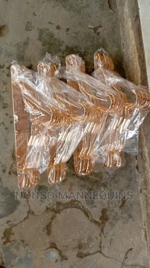 Gold Luxury Aluminum Hangerz for Luxury Cloth Display