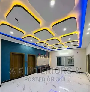 Photo - Interior Design Pop Ceiling, Screeding, Decorative Painting
