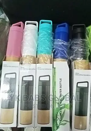 Double Wall Bamboo Insulated Vacuum Flask With Tea Infuser